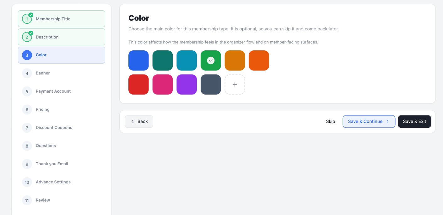 Step 3 of Member Type Creation